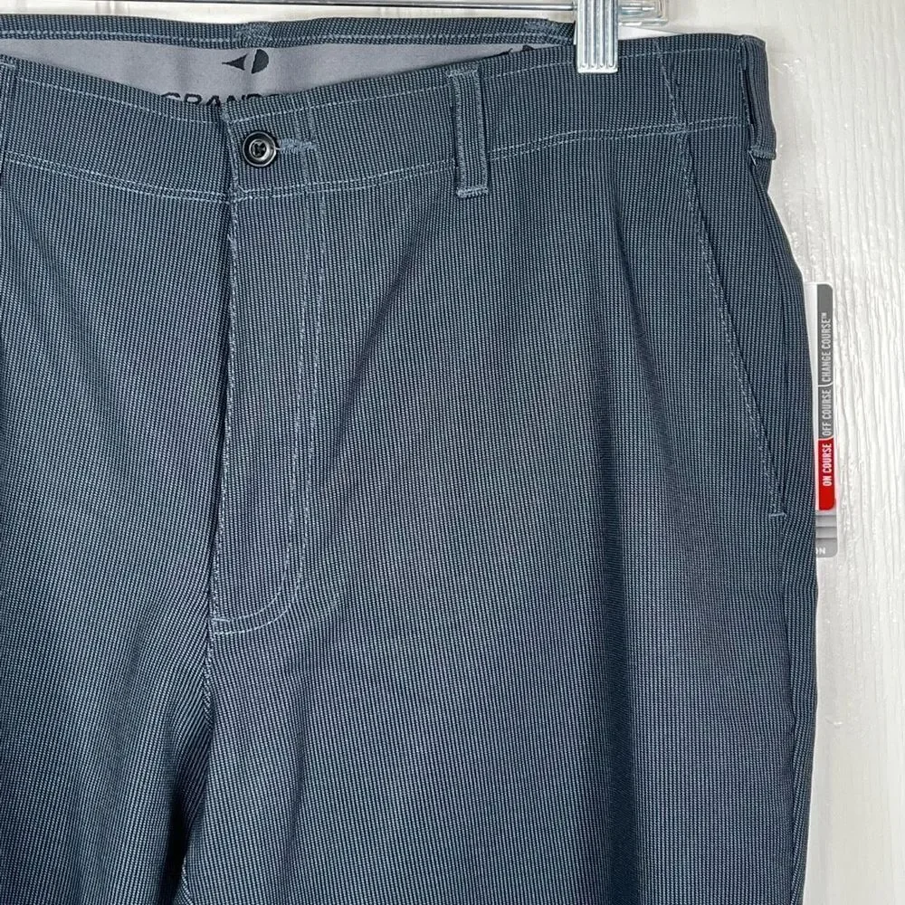 Grand Slam Performance Gray Golf Shorts Sz 36 NWT Dry Wick UPF 50 Sports